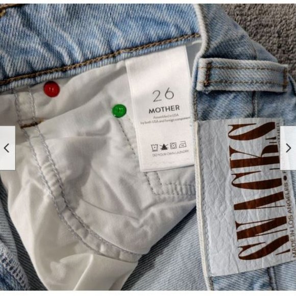 NWT Mother SNACKS The Fun Dip Puddle Sliced Jeans Lots of Nibbles 26 - Picture 10 of 15